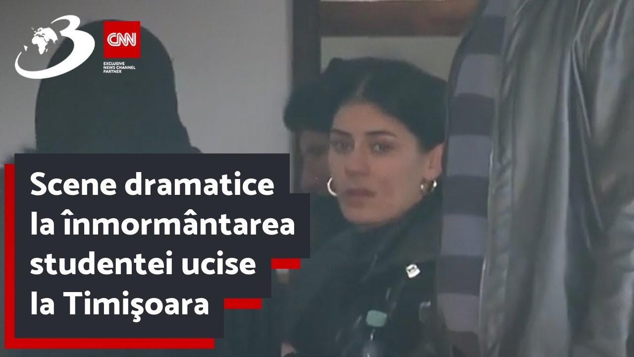 Scene dramatice la înmormântarea studentei ucise la Timişoara. Mama Andreei a căzut secerată