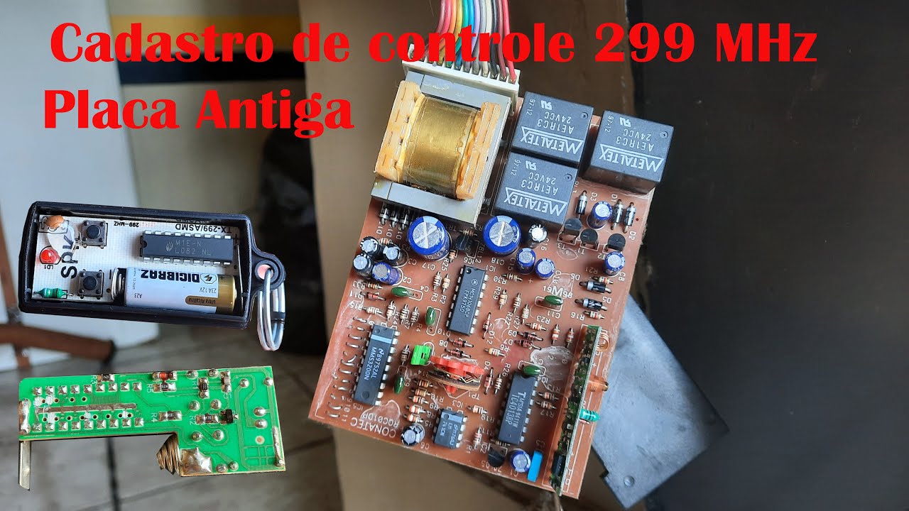 Cadastro de controle 299 MHz