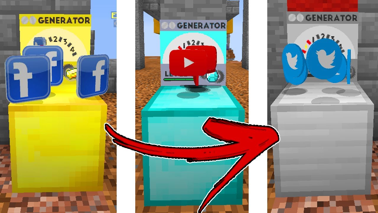 Minecraft: EGG WARS - GERADOR DE REDES SOCIAIS!