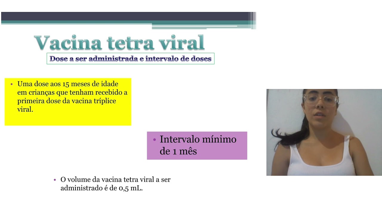Vacinas ( TRÍPLICE VIRAL, TETRA VIRAL E VARICELA )
