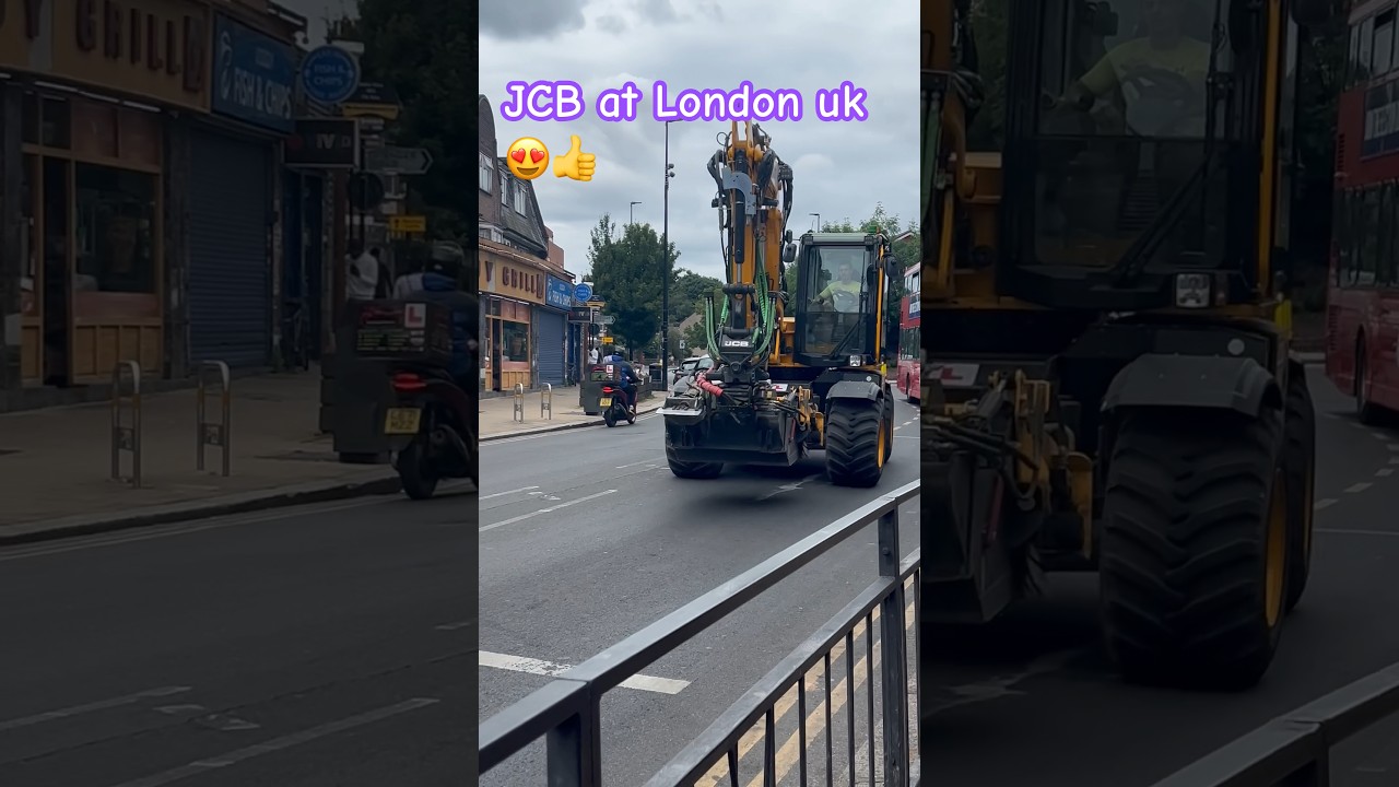 Jcb heavy vehicle at harrow london uk | 🤪🚌| #automobile #train #truck