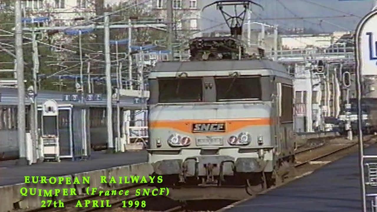 European Railways in the 1990s Quimper Station (Gare de Quimper) (France SNCF) on 27th April 1998