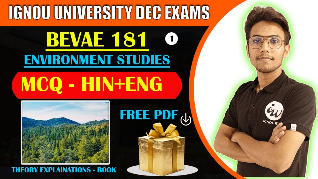 BEVAE 181 | MCQ QUESTIONS | EVS PRACTICE  | IMPORTANT QUESTIONS | IGNOU WALAY