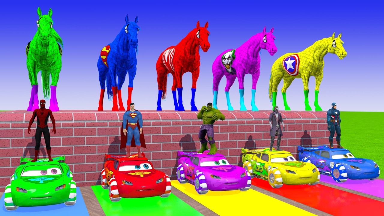 Long Slide Game With Cow Elephant Gorilla Hippopotamus Tiger 3d Animal Game Funny 3d Animals