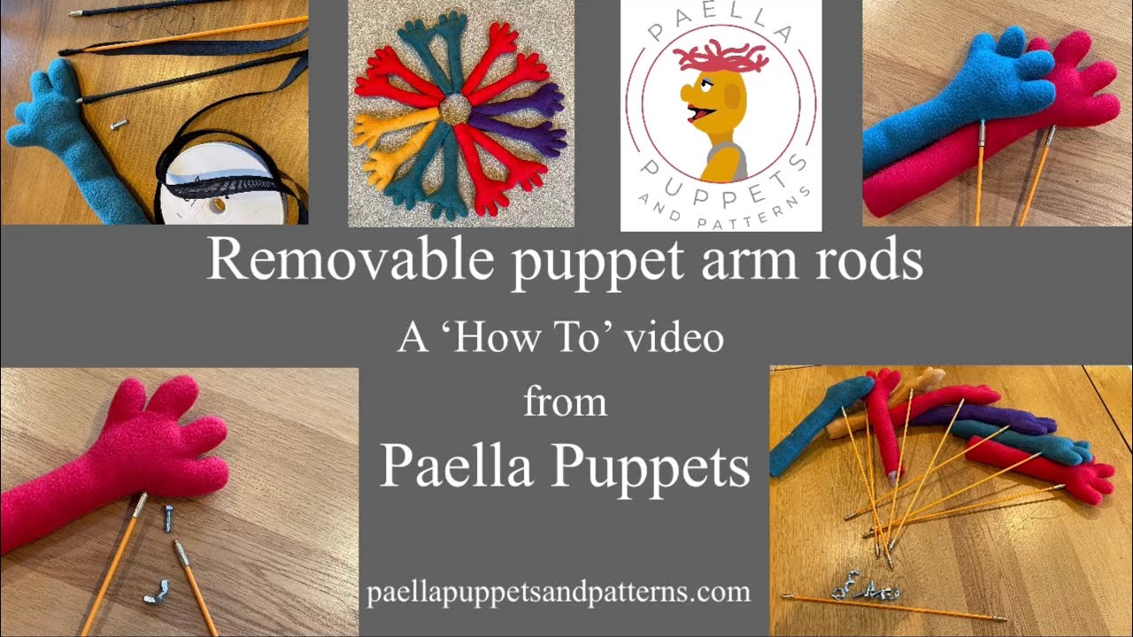 How To Make Removable Puppet Arm Rods with Paella Puppets