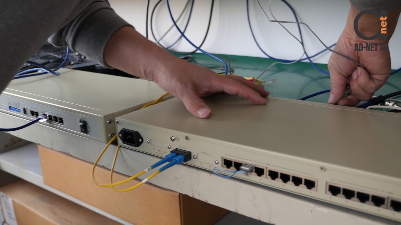 16 E1 over Fiber Multiplexer with 4 x Ethernet 10/100 BaseT ports
