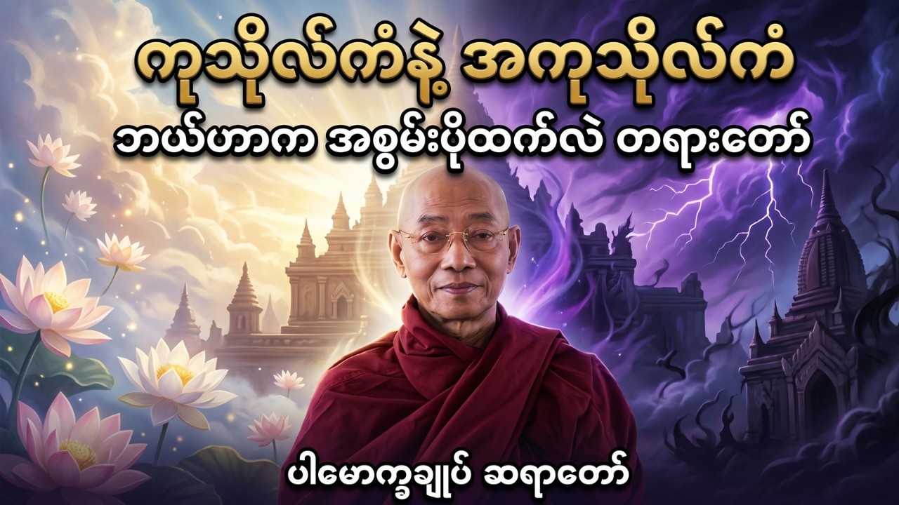 🙏ကုသိုလ်ကံနဲ့ အကုသိုလ်ကံ ဘယ်ဟာက အစွမ်းပိုထက်လဲတရားတော်🙏#ပါချုပ်ဆရာတော်ကြီး #တရားတော်