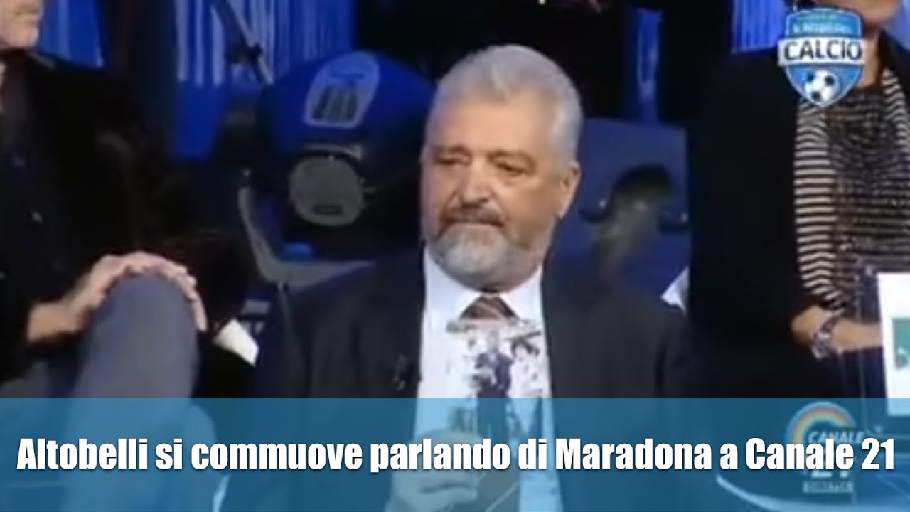 Altobelli commovente parla di Maradona a Canale 21