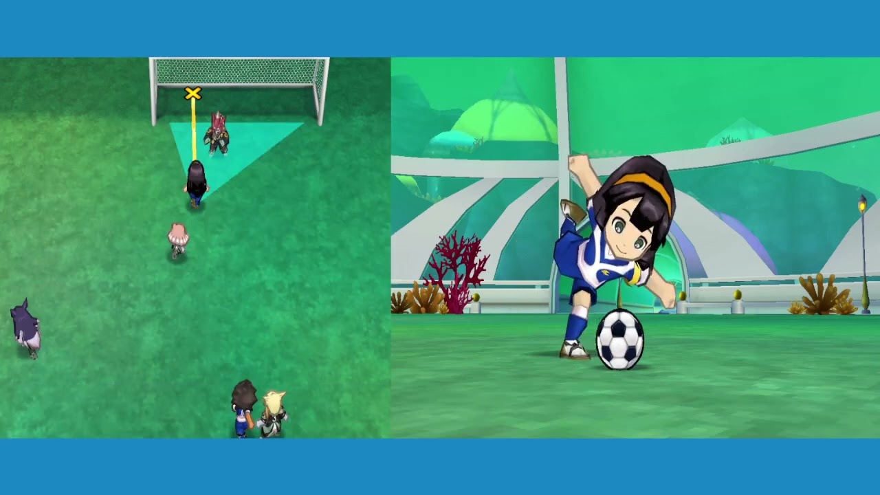 Inazuma Eleven Go Galaxy Eng patched Texture mod showcase