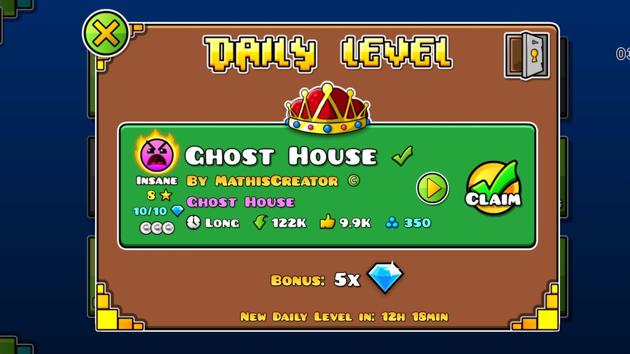 #2956 Ghost House (by MathisCreator & SwitchStepGDYT) [All Coins]
