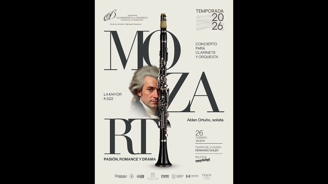 Segundo Concierto Temporada 2026 “Mozart”
