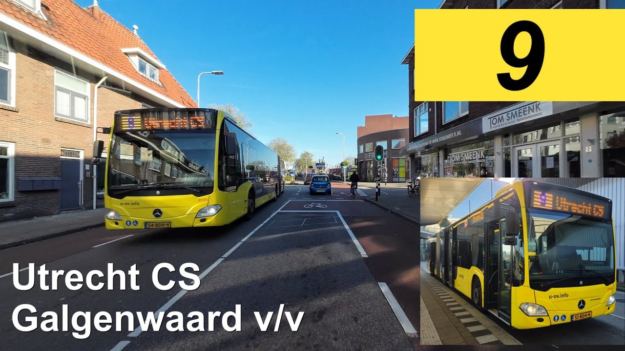 U-OV lijn 9: Utrecht CS Jaarbeurszijde - Galgenwaard v/v | Qbuzz Utrecht | Qbuzz 4146 | 2024