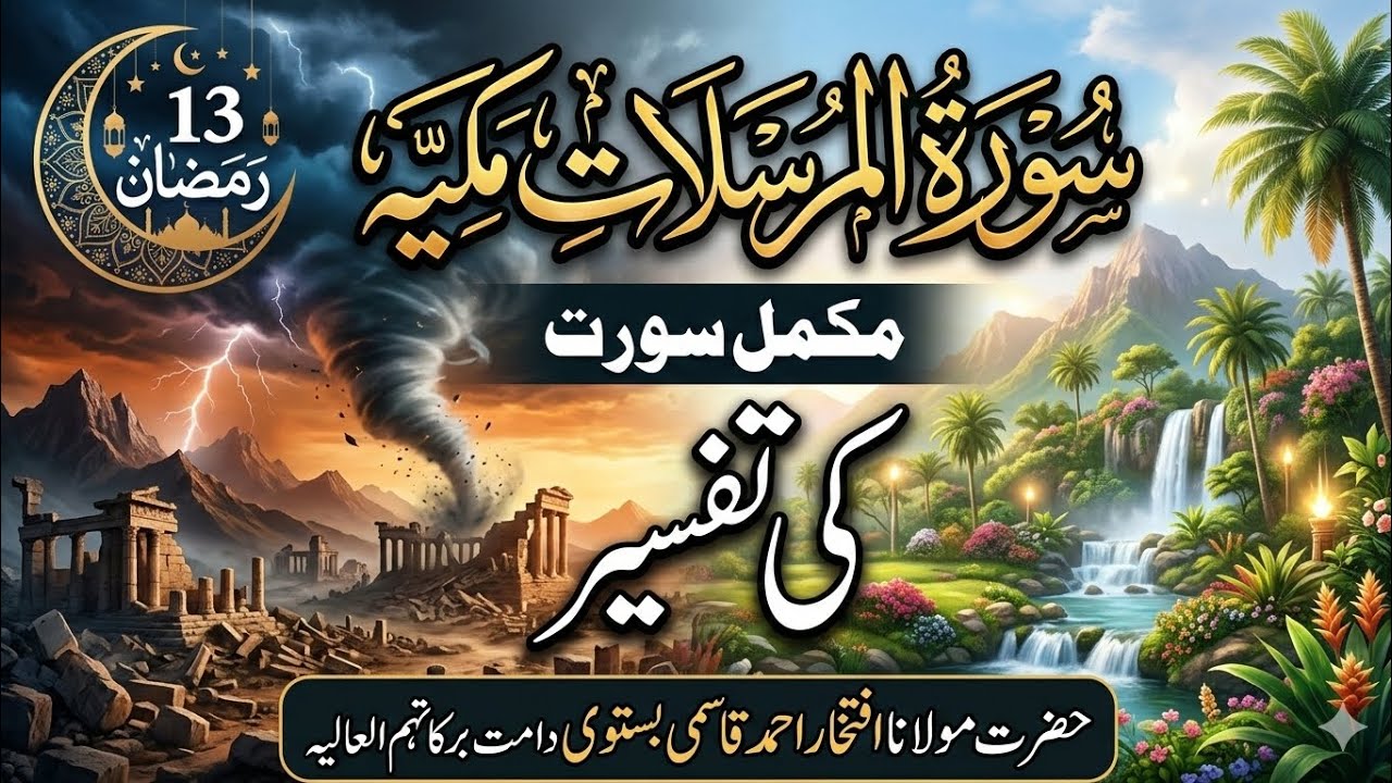 Surah Al-Mursalat Complete | سورۃ المرسلات کی #تفسير #bayan #تفسیرالقرآن #quran مکمل تفسیر|#افتخار 