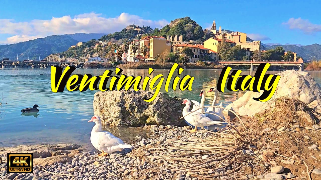 Ventimiglia, Italy 🇮🇹  | 🌴Coastal 🌊 Glamour & Mediterranean Vibes! 🏖️ 4K 60fps