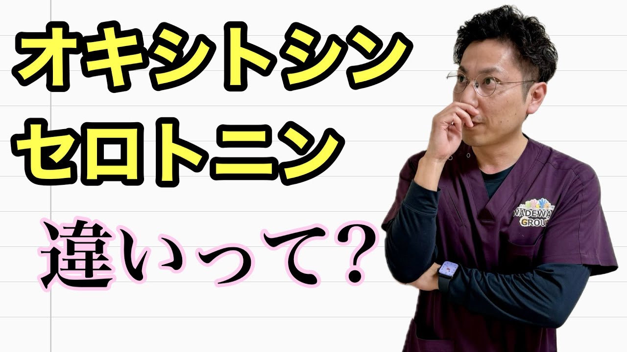 オキシトシンとセロトニンの違い【幸せホルモン】【愛情ホルモン】