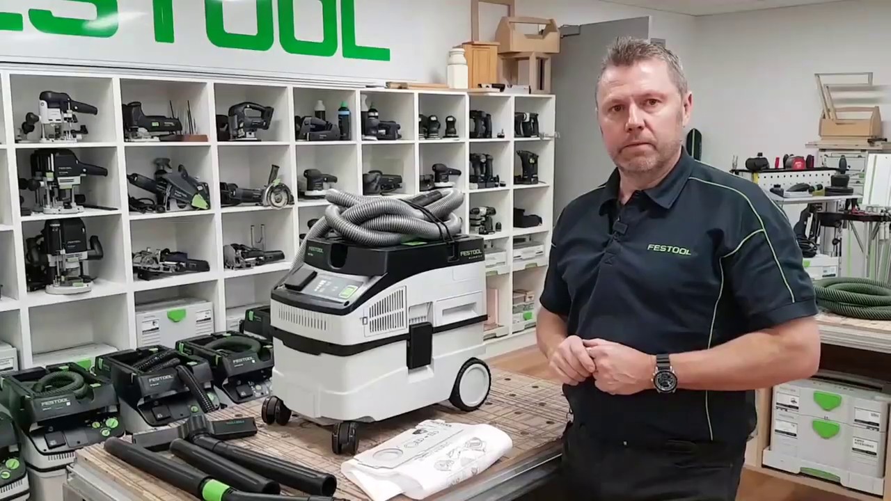 Festool CT 15 HEPA clean up vacuum cleaner in action!