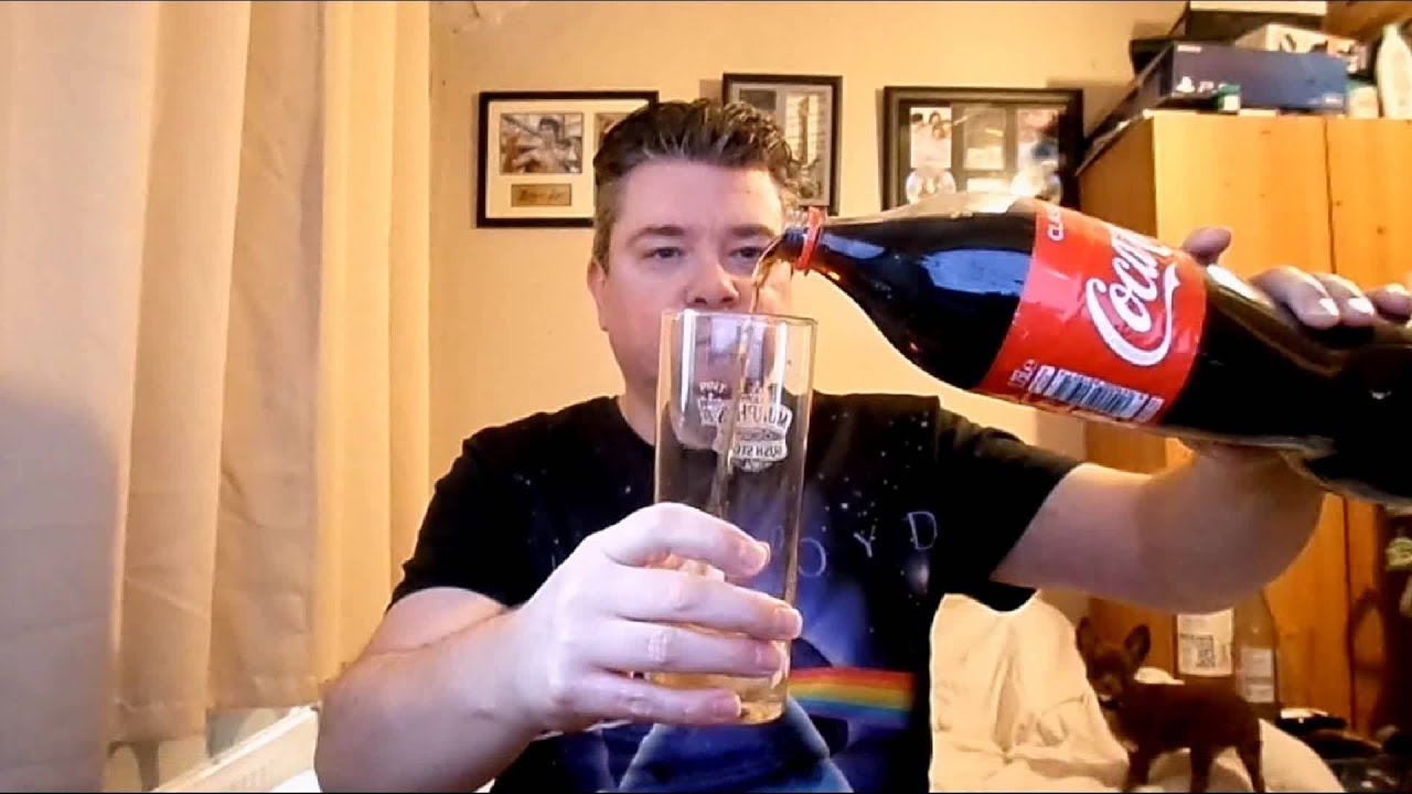 ASMR Drinking A Glass Of Ice Cold Coca-Cola