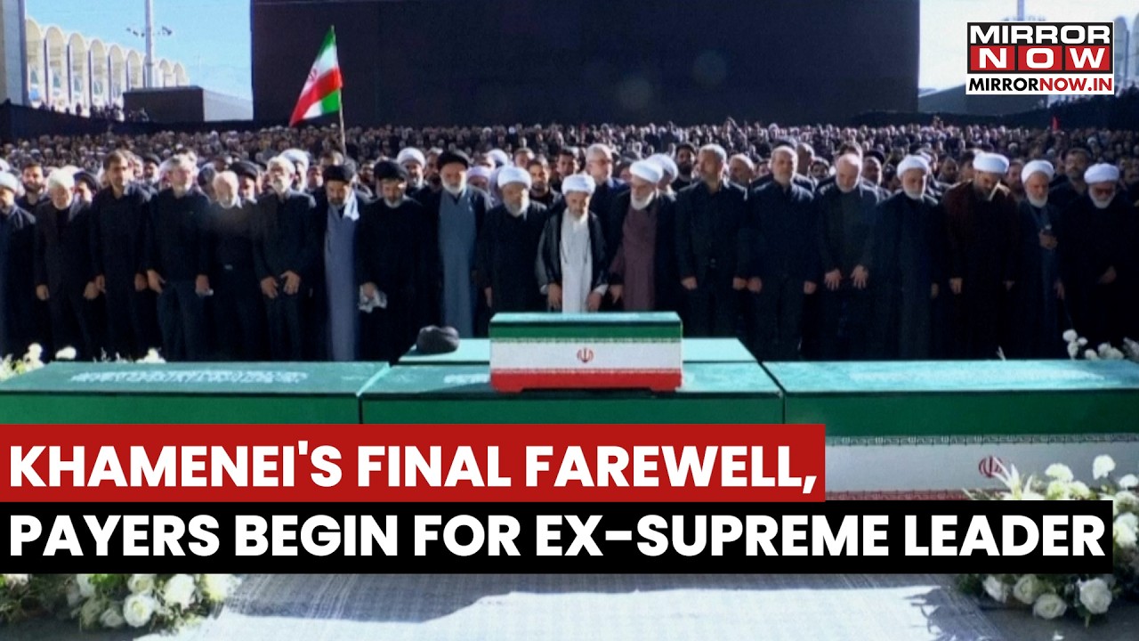 Iran Ayatollah Ali Khamenei Funeral | Thousands Gather As Prayers Begin for Late Supreme Leader