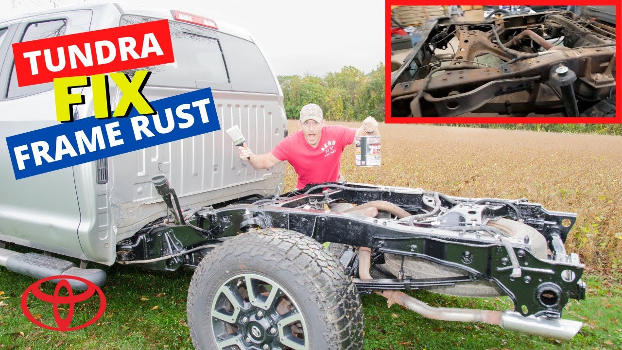Устранение ржавчины на Toyota Tundra и покраска рамы