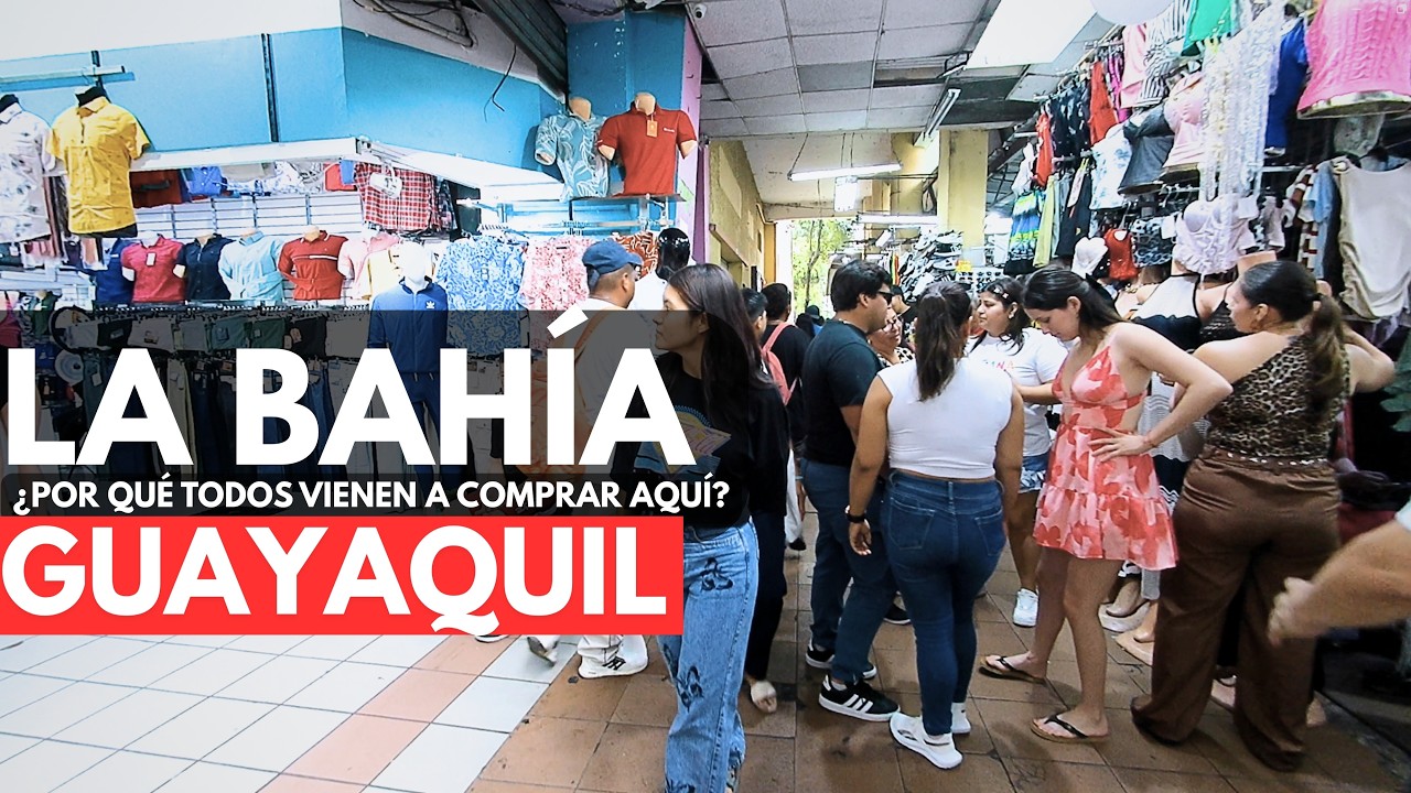 ¿Por qué todos compran en LA BAHÍA? | GUAYAQUIL en 4K