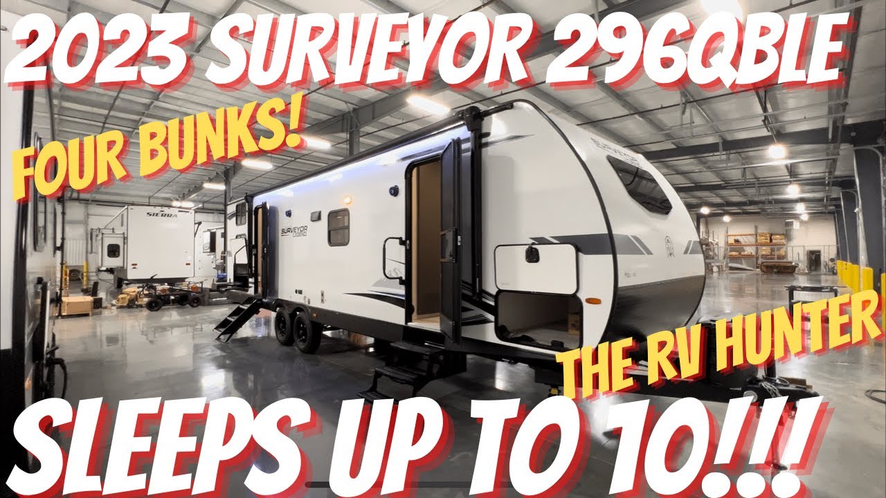 2023 Surveyor 296QBLE | 4 Bunks | Travel Trailer that Sleeps 10!?!