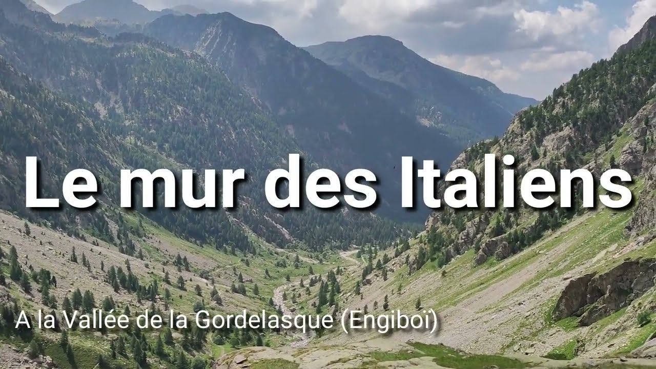 Le mur des Italiens dans la Vall&eacute;e de la Gordolasque