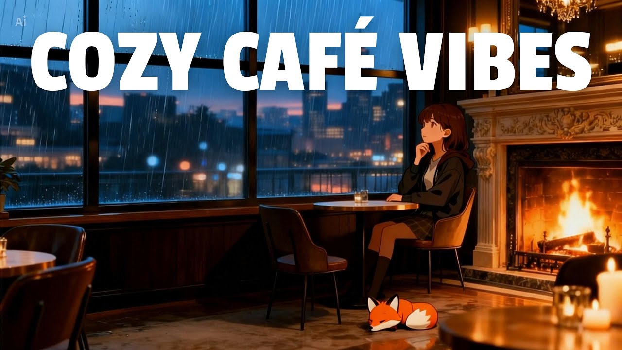 LoTuneFox – Cozy Rainy Café LoFi | Relax, Study & Chill Beats