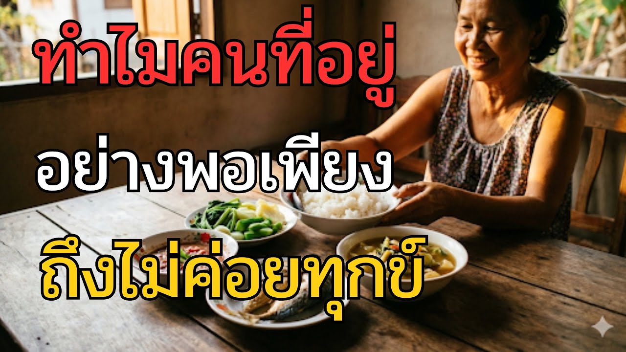  “ทำไมคนที่อยู่อย่างพอเพียง ถึงไม่ค่อยทุกข์”