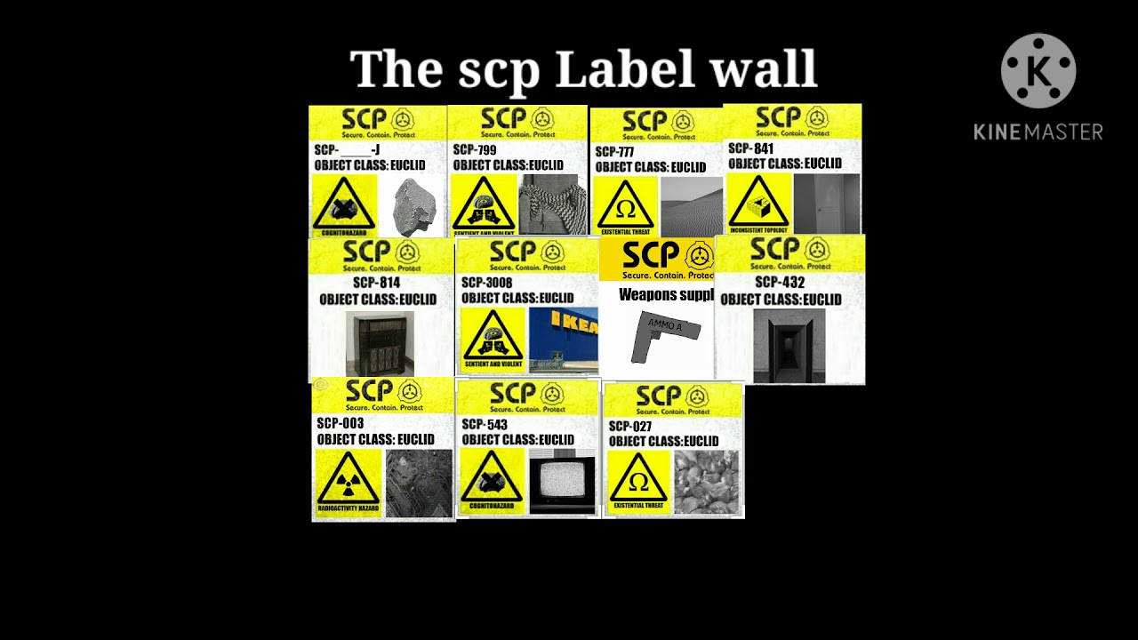 All my scp custom labels | EUCLID | Part 1 V1 |