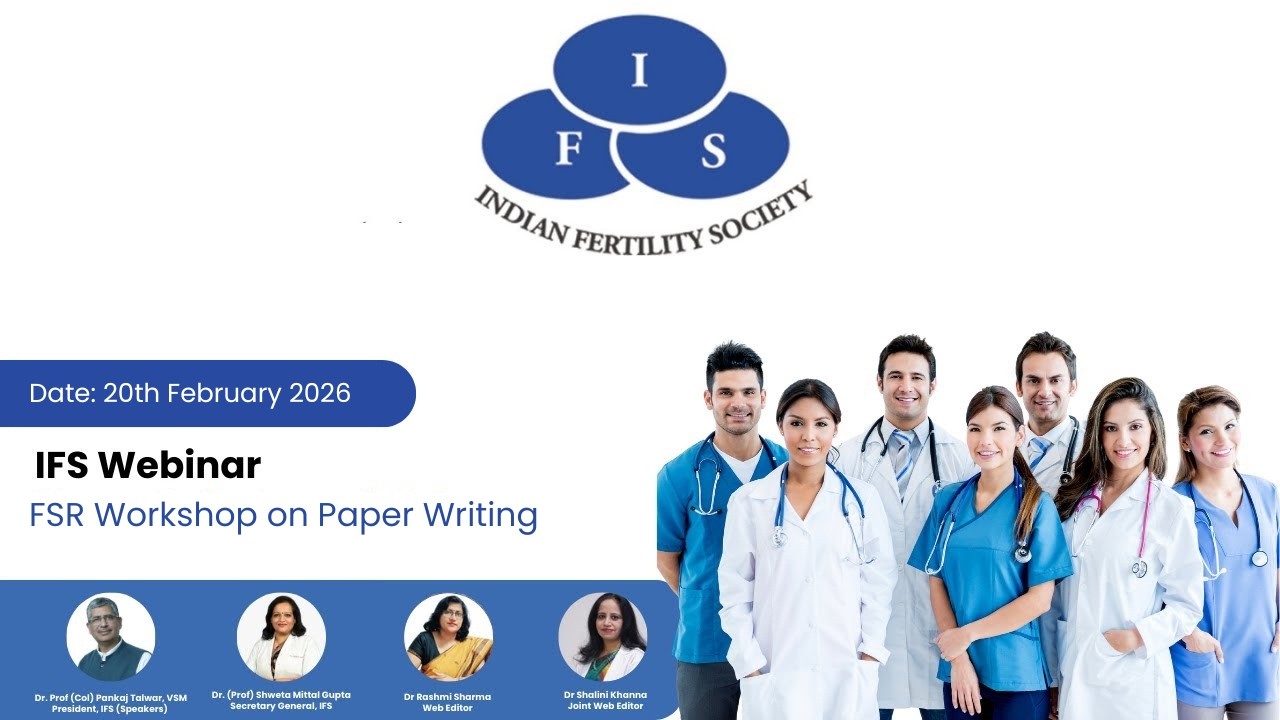 Call for Article Submissions | Fertility Science & Research (IFS Journal) | Indian Fertility Society