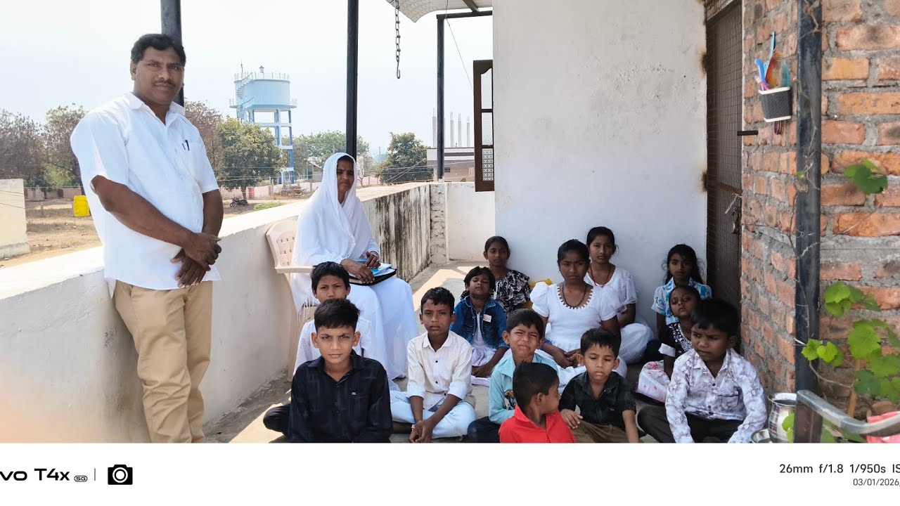 Children's Song Worship in Church.AFT Church Sunday School Angadipeta X Road Nalgonda.