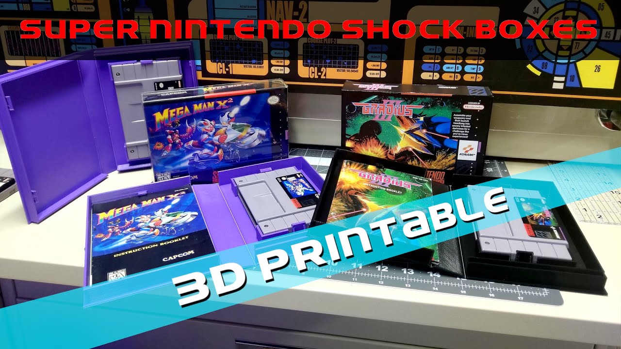 3D Printable Super Nintendo Shock Boxes