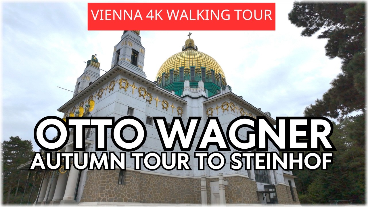 4K Otto Wagner Tour Vienna - Autumn Walk Otto Wagner Spital & Kirche