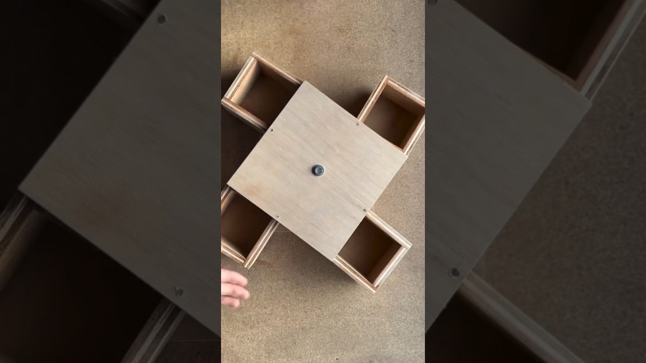 How to make amazing wooden box / 4 boxes open in 1 swipe