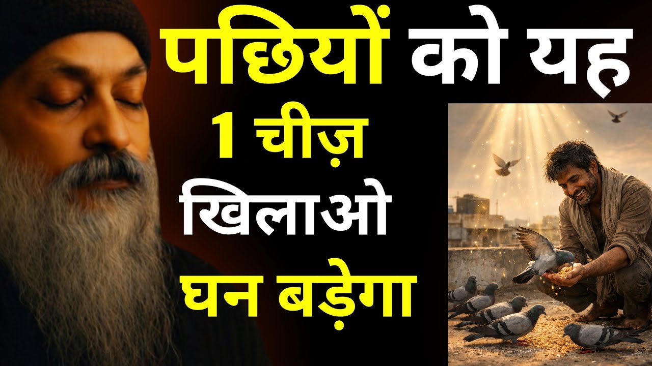 OSHO - पक्षियों को यह 1 चीजें खिलाओ धन इतना आएगा कि संभल नहीं पाओगे I Osho hindi speech