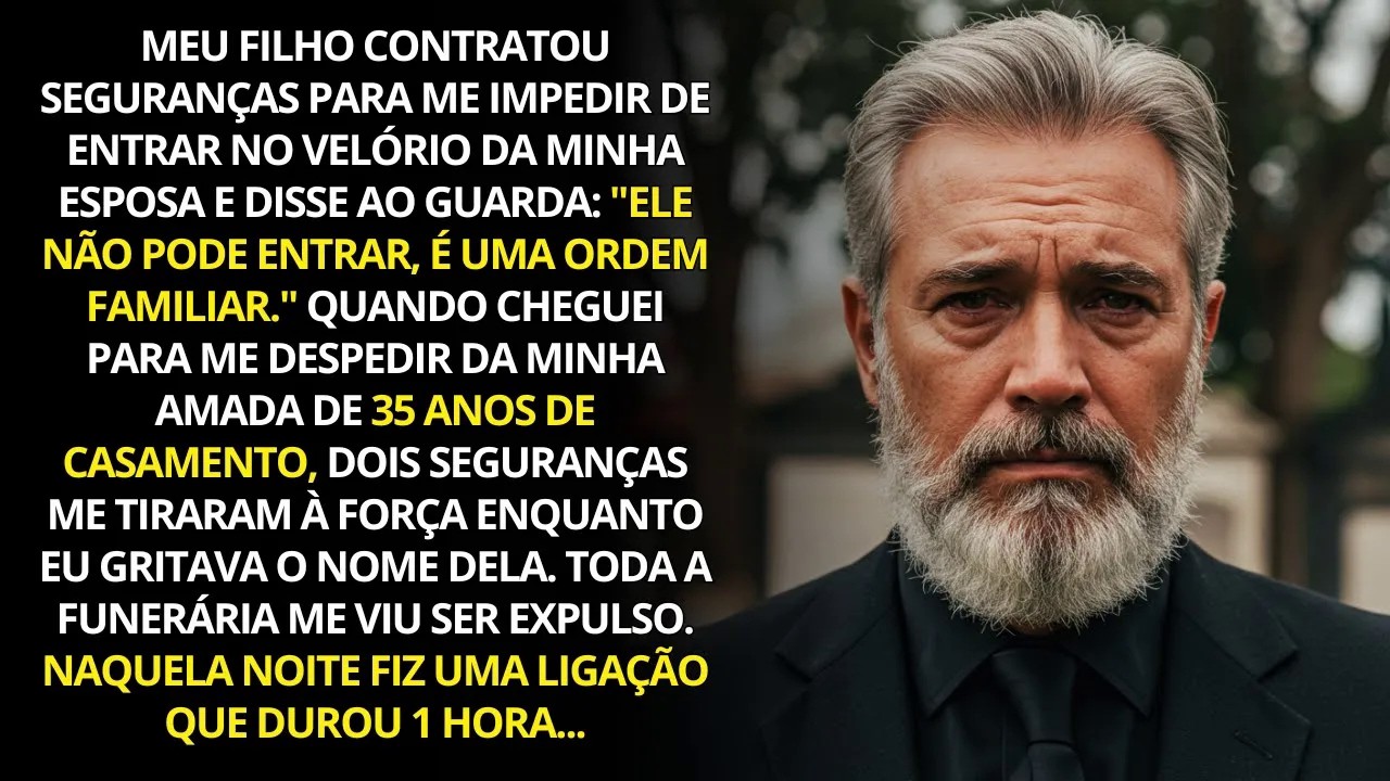 No velório da minha esposa, Meu Filho contratou seguranças: “Ele não entra!”. Então…