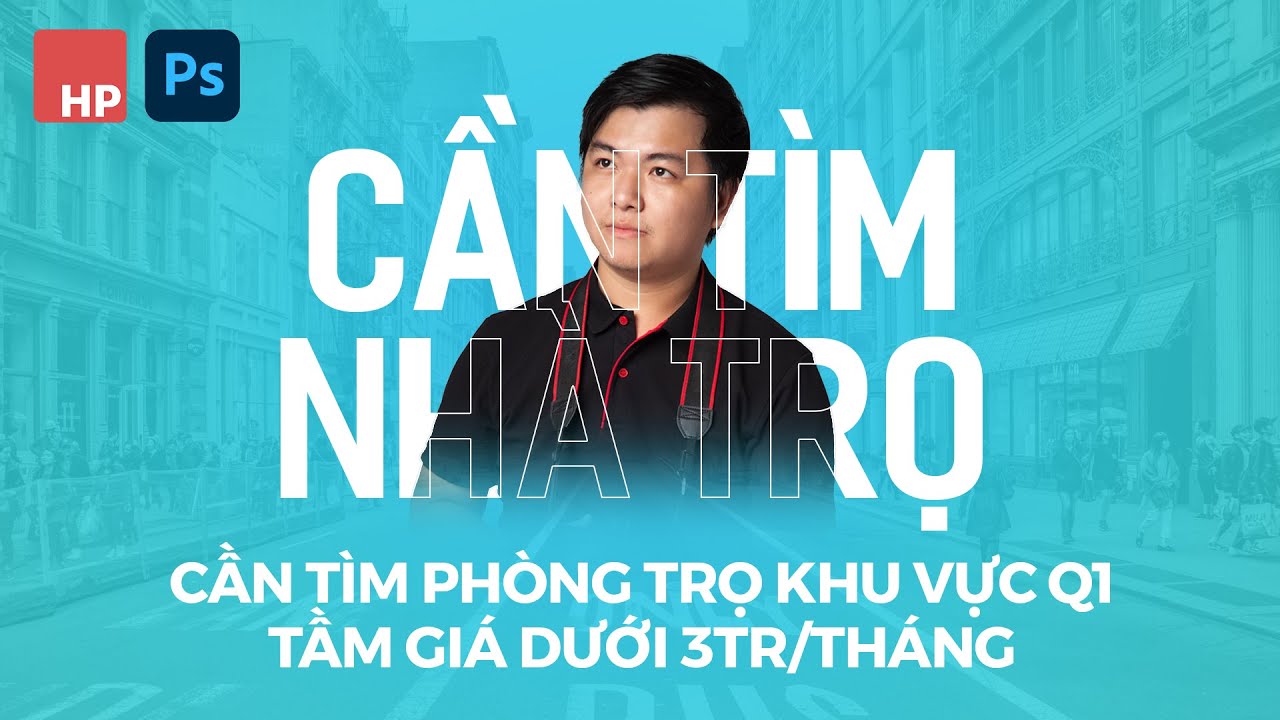 Tạo poster cá nhân với hiệu ứng chữ phía sau người trong photoshop