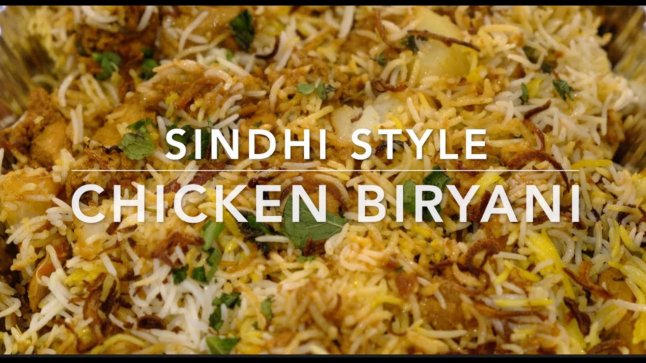 Delicious Sindhi  Chicken Biryani ,  No artificial colour /flavour or boxed masala (English sub.)