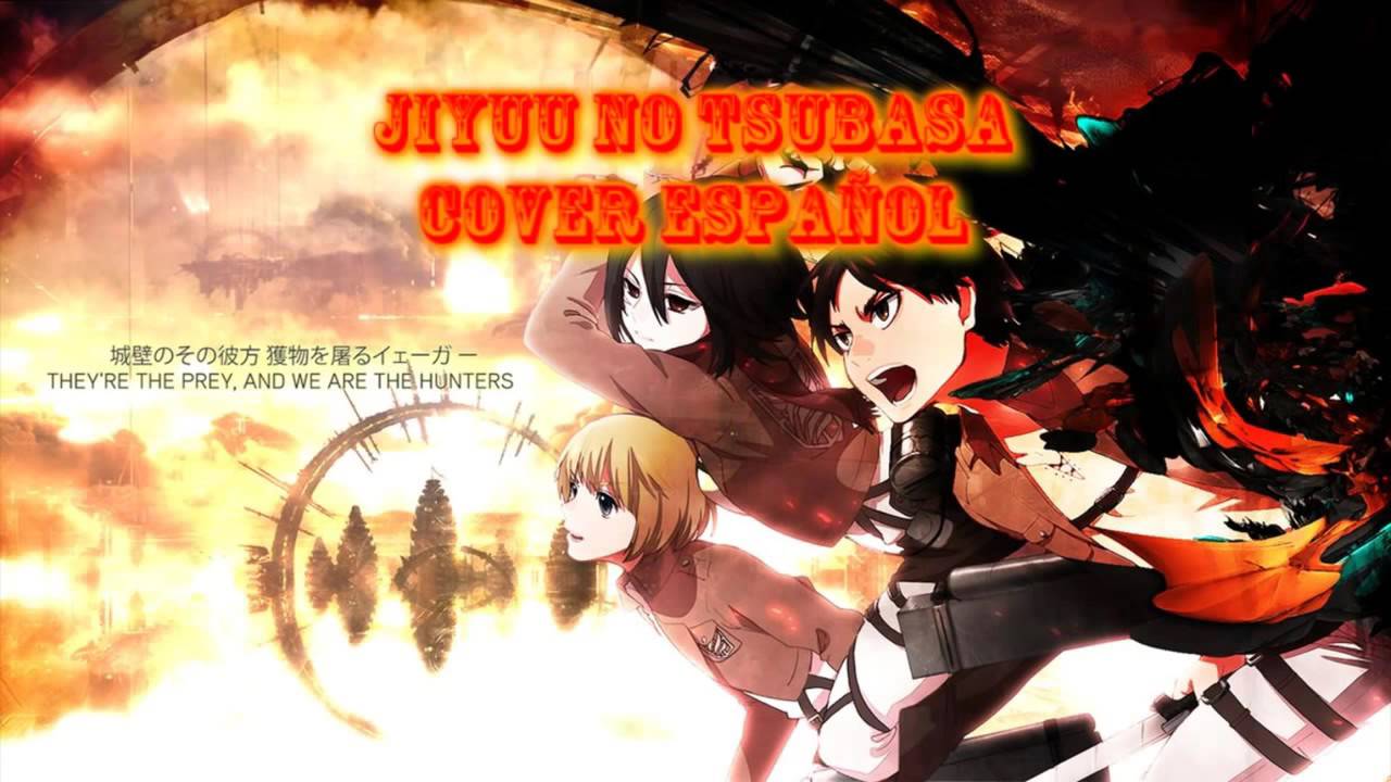Shingeki No Kyojin Opening 2  FULL  Español Latino   Jiyuu No Tsubasa