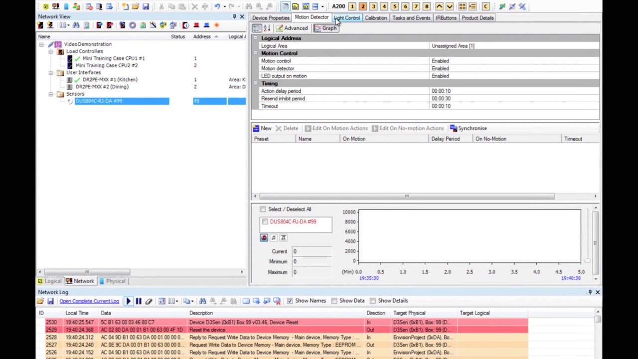 EnvisionProject/System Builder - Basic Sensor Motion Configuration