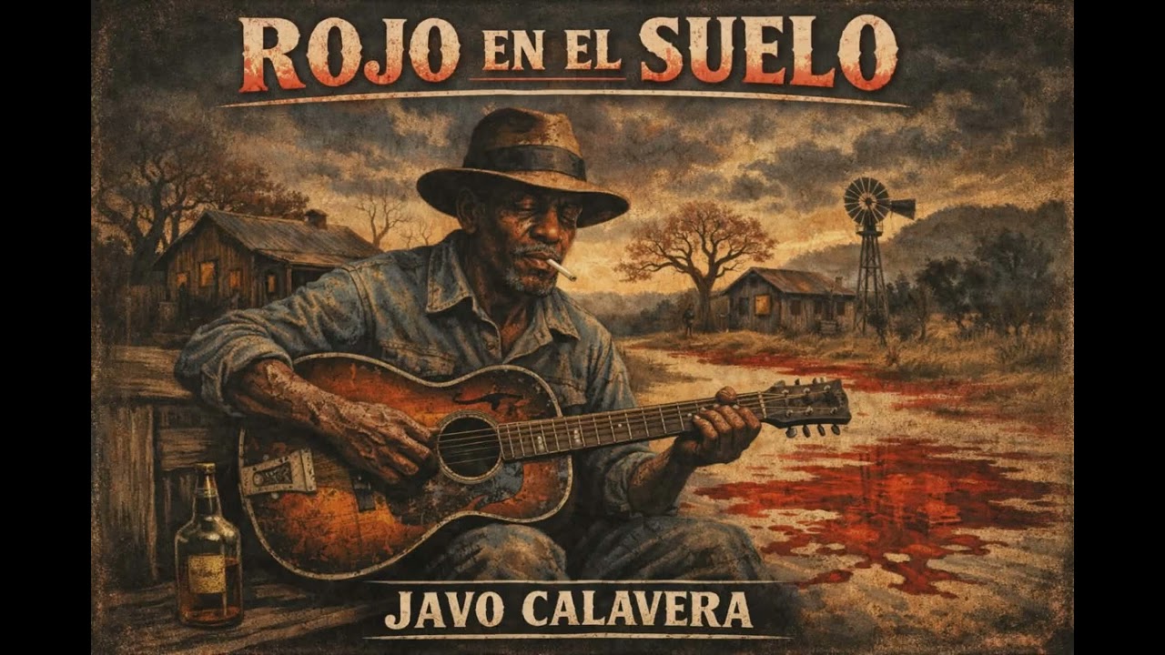 Rojo en el suelo - Javo Calavera 💀💀💀 Hill Country Blues 