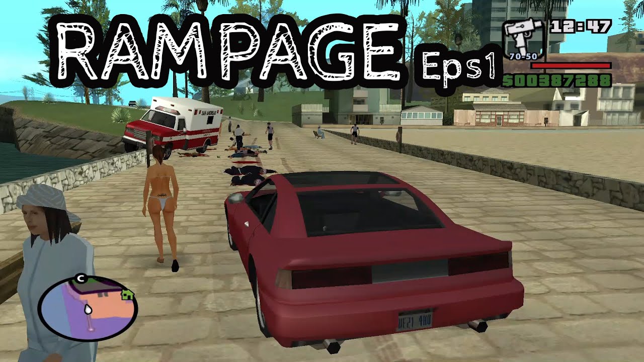 Car Rampage/Running Over Innocent People Eps 1 | GTA SA