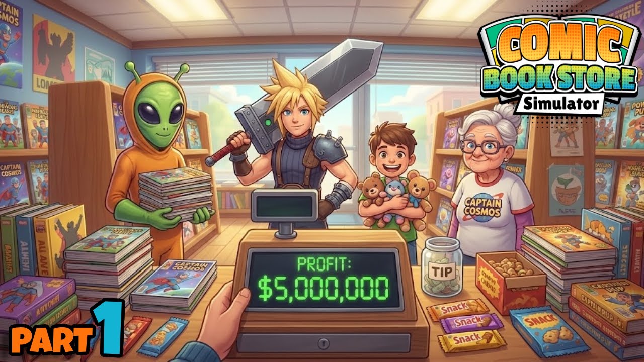 Comic Book Store Simulator Gameplay Part 1 (Android/iOS) | Opening A Dream Comic Shop!