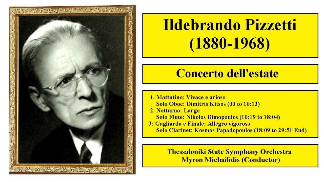 Ildebrando Pizzetti (1880-1968) - Concerto dell'estate