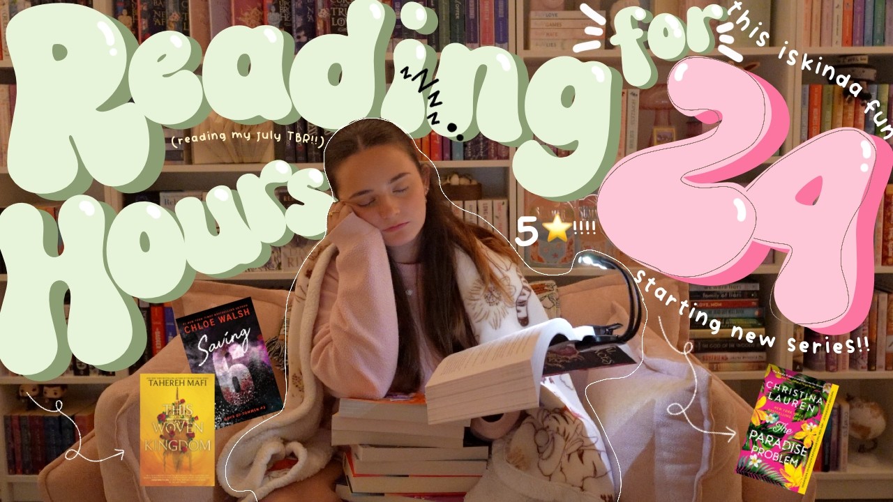 24 HOUR READATHON ⏰💗📚 how much of my july tbr can i *realistically* read in 24 hours?!