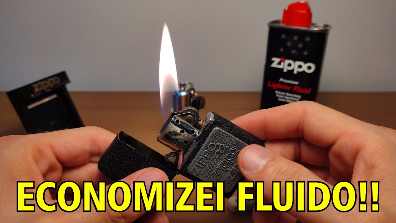 COMO ECONOMIZAR FLUIDO NO ISQUEIRO ZIPPO