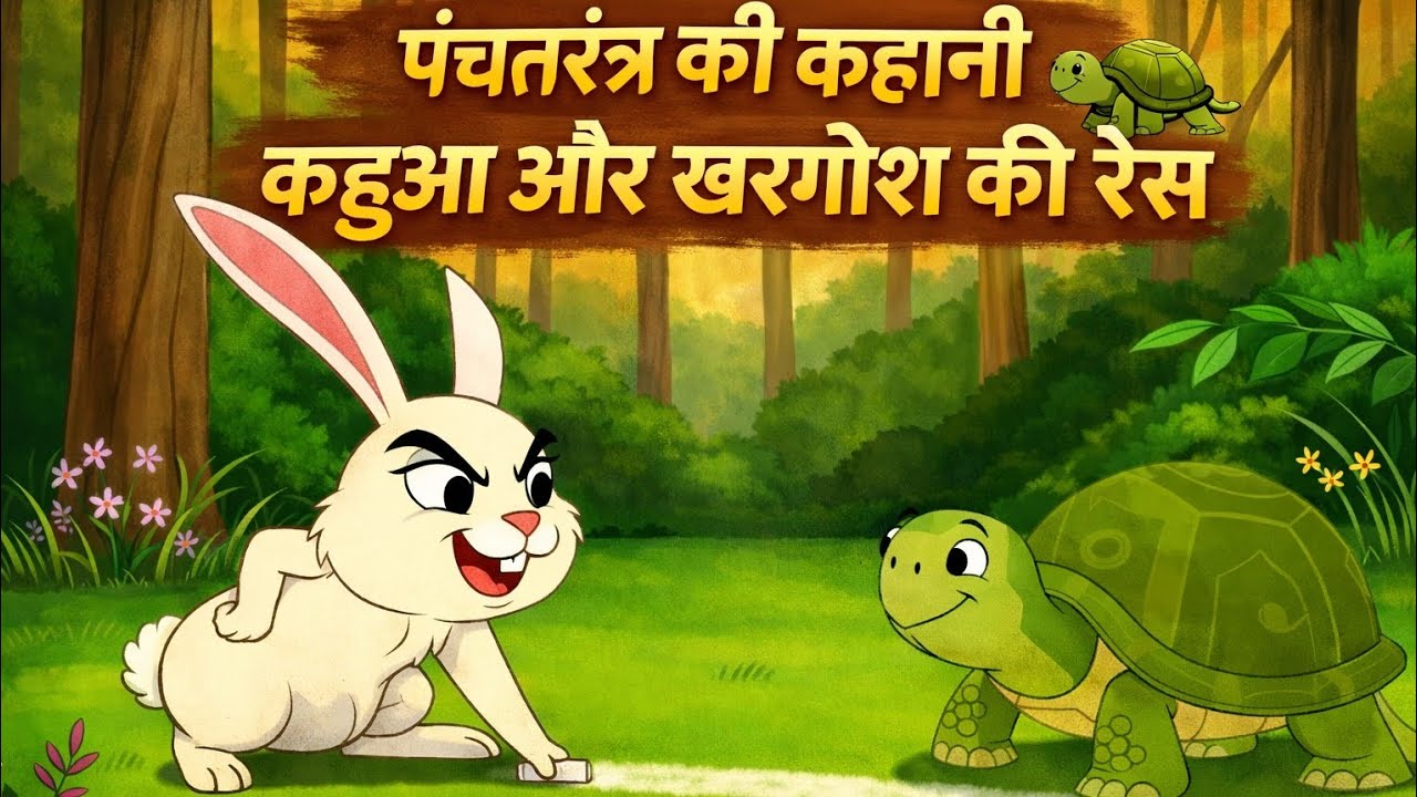 कछुआ और खरगोश की रेस 🐢🐇 | Panchatantra Moral Story Song for Kids