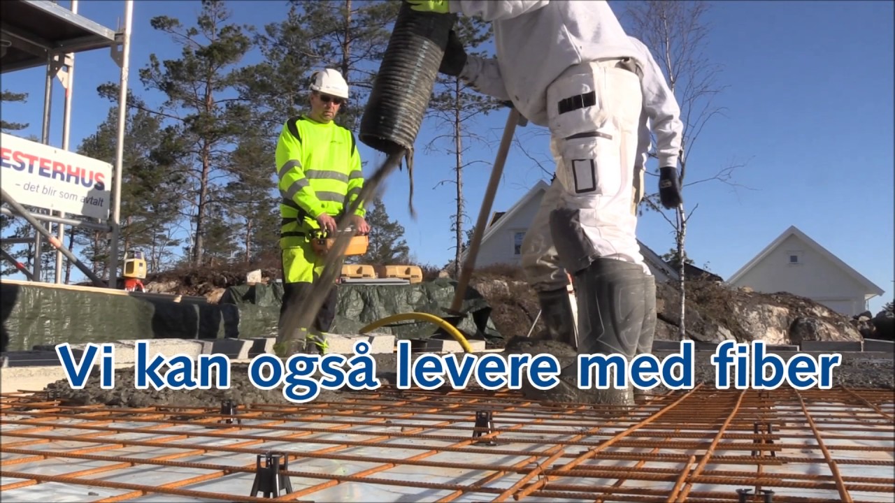 Støp garasjesåle med betong fra NorBetong