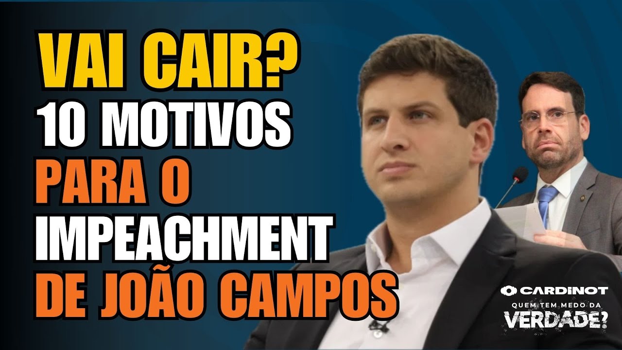 Impeachment de João Campos: os 10 fatos que podem afastar o prefeito