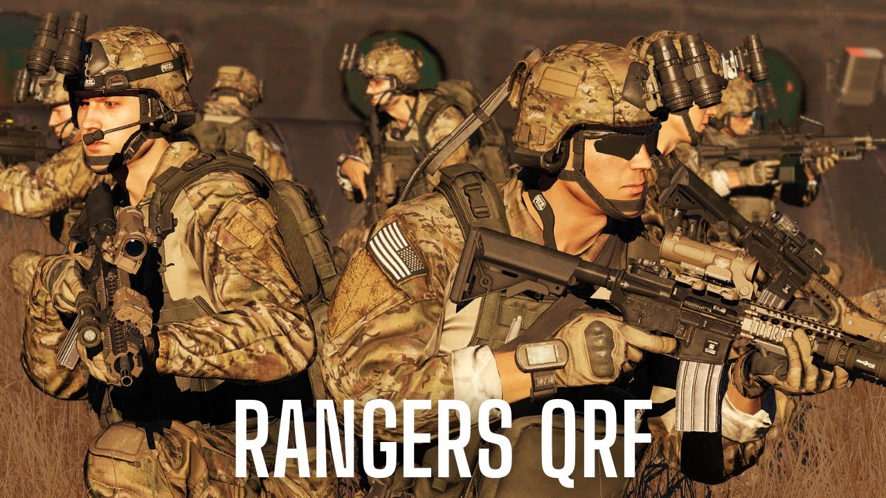 US Army Rangers QRF Deployed to Rescue Downed Helicopter | Arma 3